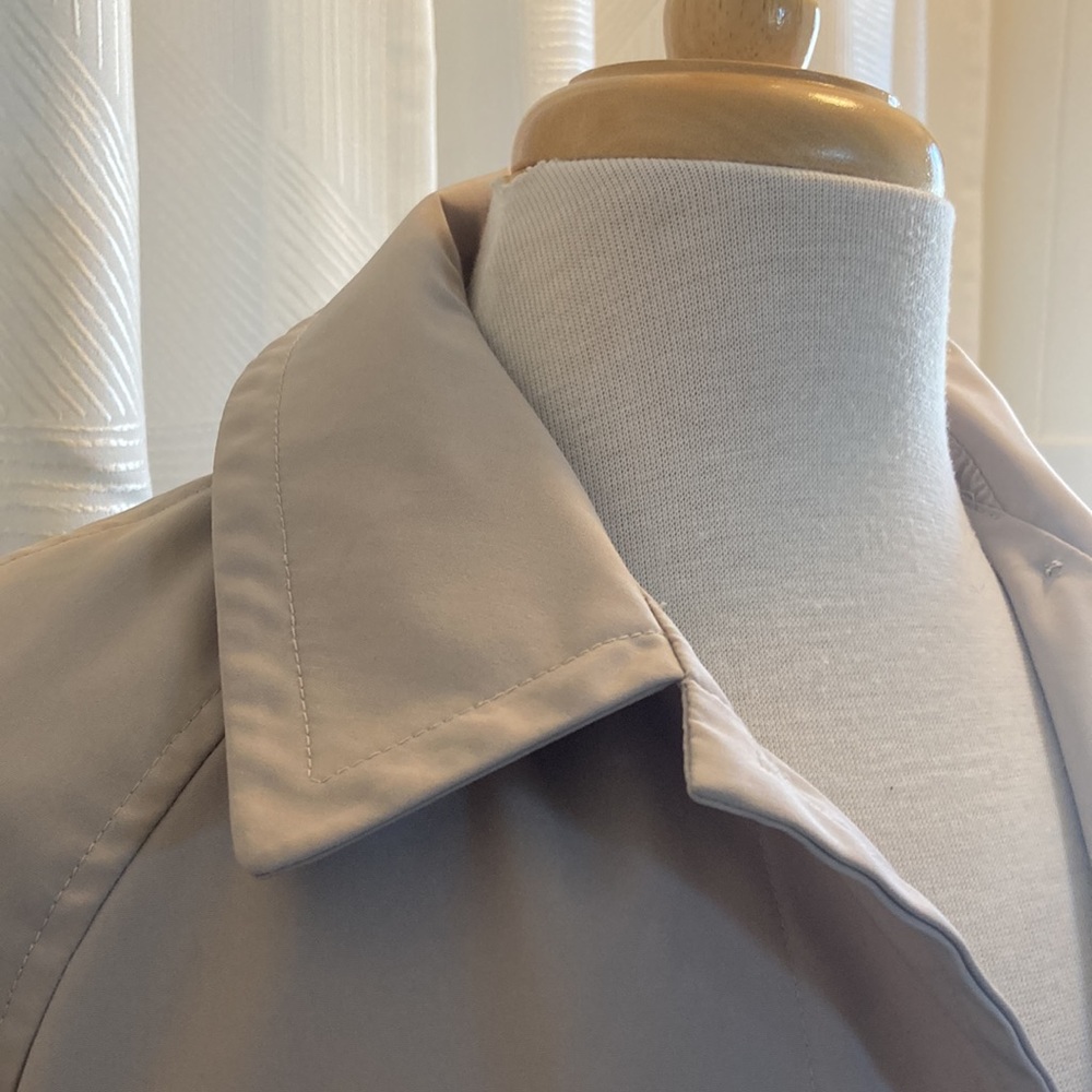 London Fog Lined Womens Trench Coat Jacket Tan Midlength Size M - Picture 2 of 7